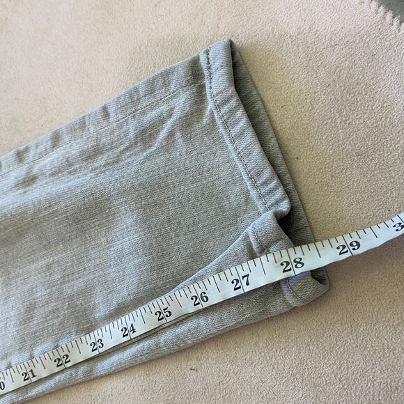 Eileen Fisher Organic Cotton Gray Stonewashed Jeans Size 2 EUC Mid Rise Straight - Picture 8 of 9